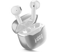Cellularline Core Pro Bluetooth Headset White avec affichage LED et ENC
