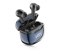 Cellularline écouteurs sans Fil TWS Key Pro ANC avec la réduction de Bruit Active, 4 Microphones, la Technologie multipoint, Un écran LED et 25 Heures d'autonomie