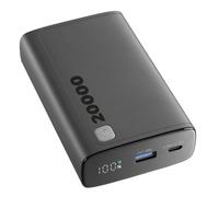 Cellularline - Elite 20000 - Chargeur Portable - Capacité de 20 000 mAh - +144 Heures de Charge supplémentaire - 1 x USB Output : 18 W Adaptive Technology - 2 x USB-C Entrée : 18 W/Sortie : 20 W PD -
