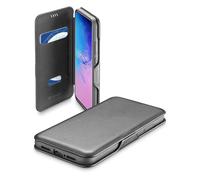 cellularline Étui Portefeuille en Cuir véritable avec Fermeture magnétique pour Samsung Galaxy S20 Ultra Noir