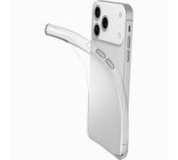 Cellularline - Fine - Compatible avec iPhone 17 Pro - Coque Transparente Ultra-Fine - Anti-Rayures et Anti-Jaunissement
