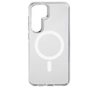 Cellularline - Gloss Mag - Compatible avec Galaxy S25 - Coque magnétique - Compatible avec la Charge sans Fil MagSafe - Transparent