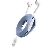 Cellularline Hoop Lightning Casque et enrouleur de câble pour Apple Blanc Blanc G
