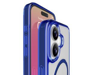 Cellularline Iconic Mag - iPhone 17 Coque transparente avec bords colorés compatible avec l'écosystème Magsafe Apple (brand) iPhone 17