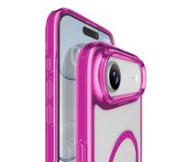 Cellularline Iconic Mag - iPhone Air Coque transparente avec bords colorés compatible avec l'écosystème Magsafe