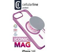 Cellularline Iconic MAG MagSafe Étui pour Apple iPhone 16e Rose