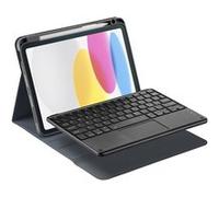Keymag Case Etui avec clavier sans fil pour iPad 11" avec disposition QWERTY italienne, fixation magnétique et support réglable. Protection à 360° et