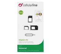 Cellularline Kit D'Adaptateurs Universels Pour Micro SIM Et Nano SIM
