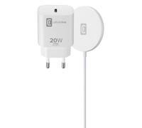 Cellularline Mag Kit Wireless Charger - iPhone 12 and later Base de rechargement magnétique sans fil pour système MagSafe et alimentation USB-C 20W