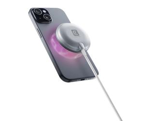 Cellularline Mag Qi2 Wireless Charging Pad Pad de charge sans fil avec certification Qi2 et compatible avec l'écosystème MagSafe