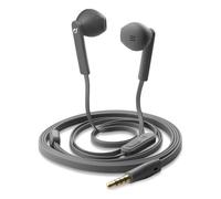 Cellularline Écouteurs MANTIS – filaire, micro, embout auriculaire – Jack 3,5 mm – Gris foncé