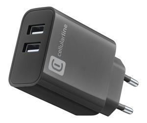 Cellularline MULTIPOWER 24W Chargeur secteur avec 2 ports USB