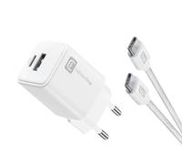 Cellularline Multipower 30W Kit - Smartphone, tablet e laptop Chargeur mural 30W avec câble USB-C vers USB-C inclus