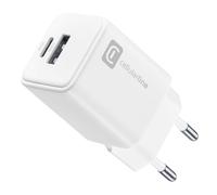 Cellularline Multipower Dual Port 30W - Smartphone, tablet e laptop Chargeur mural 30W avec 2 ports USB + USB-C
