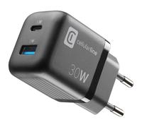 Cellularline MULTIPOWER MICRO 30W Chargeur secteur rapide ultra-compact à 2ports, 30W