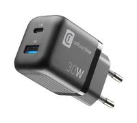 Cellularline Chargeur secteur MULTIPOWER MICRO 30W Ultra-compact rapide 2 ports