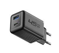 Cellularline MULTIPOWER MICRO 45W Chargeur secteur rapide ultra-compact à 2ports, 45W