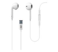 Cellularline Usb Type C Ecouteurs stéréo filaires avec microphone blanc