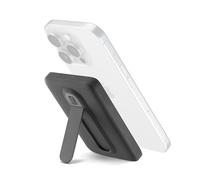 Cellularline Power Bank 5 000 mAh Qi2 15W avec Support Intégré et USB-C 20W - Soft-Touch, Mag Stand, Noir