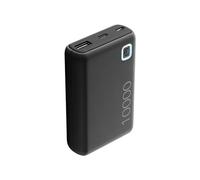 Cellularline | Power Bank Essence 10000 | Chargeur Portable de 10000mAh - Input 1xUSB-C, 1xMICRO USB, 10.5W - Output 1xUSB 12W - Noir
