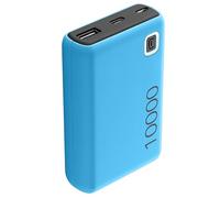 Cellularline | Power Bank Essence 10000 | Chargeur Portable de 10000mAh - Input 1xUSB-C, 1xMICRO USB, 10.5W - Output 1xUSB 12W - Bleu