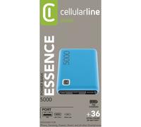 cellularline power bank essence 5000 mah usb / type C batterie externe 12W