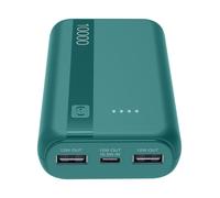 Cellularline Power Bank Essential 10.000 Batterie externe de 10 000 mAh avec batterie lithium-ion, port USB-C in/out, deux ports USB-A et indicateurs LED. Recharge plusieurs appareils en toute sécurit