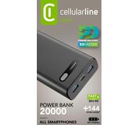 CellularLine Power Bank Fast 20000 PD Black (60975)