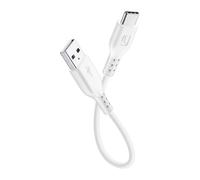 Cellular Line Câble USB Power Cable 15 cm USB A vers USB‑C Blanc