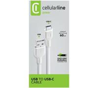 Cellular Line Câble USB Power Cable 60 cm USB-C – charge et transfert de données