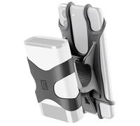 Cellularline | Rider Power Bank | Support de Téléphone Portable pour Guidon de Vélo et Trottinettes avec Bande de Support Powerbank Intégrée - Noir