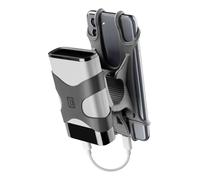Cellularline Rider Power - Universal Support de guidon avec collier porte-powerbank intégré