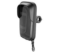 Cellularline | Rider Shield - Universal | Support Smartphone Étanche Guidon Rond pour Motos et Vélos - Pare-Soleil - Rotation 360