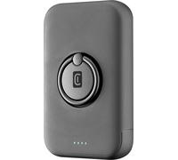 Cellularline Ring MAG 5000 - 5000mAh 7.5W MagSafe inductive power bank avec support (noir)
