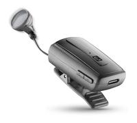 Cellularline |Roller Clip Headset |Écouteurs Oreillette Bluetooth Rétractable avec Clip - Autonomie 7h - Recharge 1,5h - Connexion à 2 Téléphones Mobiles - Noir