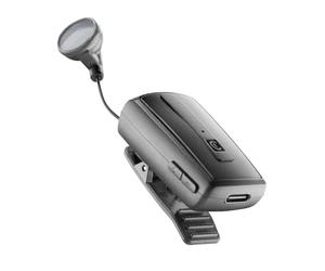 Cellularline |Roller Clip Headset |Écouteurs Oreillette Bluetooth Rétractable avec Clip - Autonomie 7h - Recharge 1,5h - Connexion à 2 Téléphones Mobiles - Noir