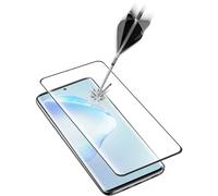 cellularline Second Glass Film de protection d'écran en verre trempé ultra-fin 3D compatible avec les coques Samsung Galaxy S20+