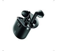 Cellularline Seek Pro Auricolari Cuffie Bluetooth Wireless con Custodia di Ricarica con Display Led Nero