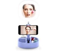 CELLULARLINE SELFIE RING MIRROR Bleu G