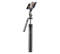 Cellularline Selfie Stick Max Perche selfie multifonction avec support quadrapod réglable et commande Bluetooth, idéale pour des prises stables et un positionnement flexible partout
