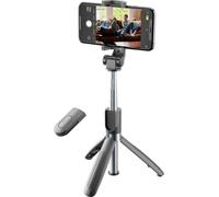Cellularline Freedom bâton support pour selfies Smartphone Noir, Argent