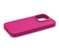 cellularline - Sensation+ pour iPhone 15 - Coque Rigide en Silicone avec Finition Douce sans Effet Grip - Bords, Touches, Appareil Photo et connecteurs protégés - Rose