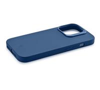 cellularline - Sensation+ pour iPhone 15 - Coque Rigide en Silicone avec Finition Douce sans Effet poignée - Bords, Touches, Appareil Photo et connecteurs protégés - Bleu