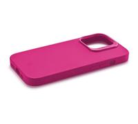 cellularline - Sensation+ pour iPhone 15 Pro Max - Coque Rigide en Silicone avec Finition Douce sans Effet Grip - Bords, Touches, Appareil Photo et connecteurs protégés - Rose