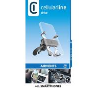 Cellularline Slide Fit - Universal Support pour smartphone dans la voiture avec insertion facile