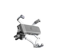 Cellularline Support smartphone Slide Fit Universale – Fixation rapide, Rotation 360° – Aluminium Noir