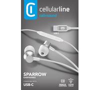 Cellularline SPARROW Écouteurs stéréo intra-auriculaires avec micro et commande à distance