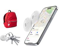 Cellularline Tracy - Designed for iOS Ensemble de 2 pièces - Dispositif de localisation d'objets, compatible avec l'application Localiser d'Apple