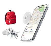Cellularline Tracy - Designed for iOS Localisateur d'objets compatible avec Android, idéal pour retrouver clés, sacs à dos et objets personnels via l'app Localiser d'Apple. Compact, précis et facile à