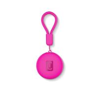 Cellularline Tracy TAG Rose pour Android, Mini Tracker Intelligent avec l’App Localiser Mon Appareil de Google, Compatible Accessoires AirTag, Pile Remplaçable
